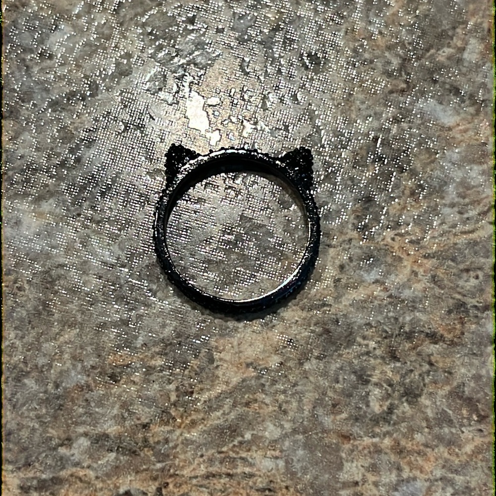 Kate Spade Black Cat ring